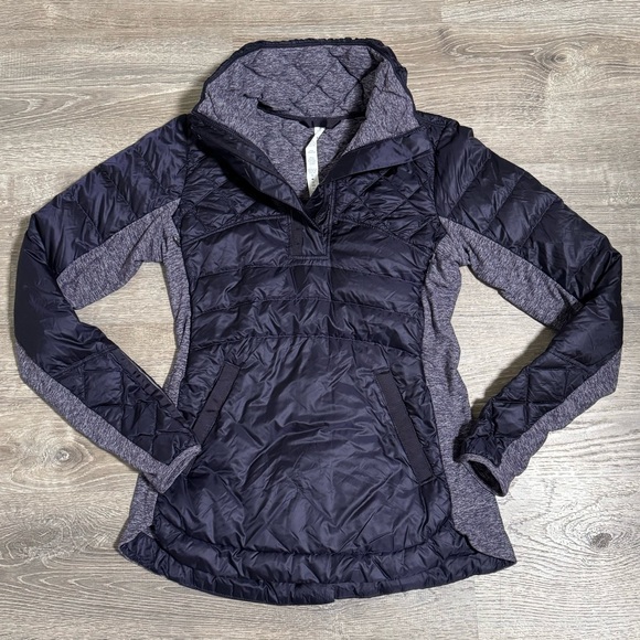 lululemon athletica Jackets & Blazers - Lululemon Down For A Run Pullover Blue 6